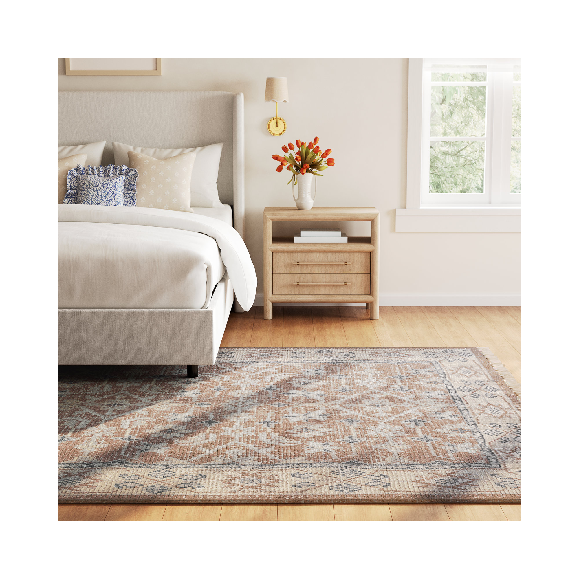 Birch Lane™ Hand Knotted Wool Aisha Rug, Rectangle 8' x 10'