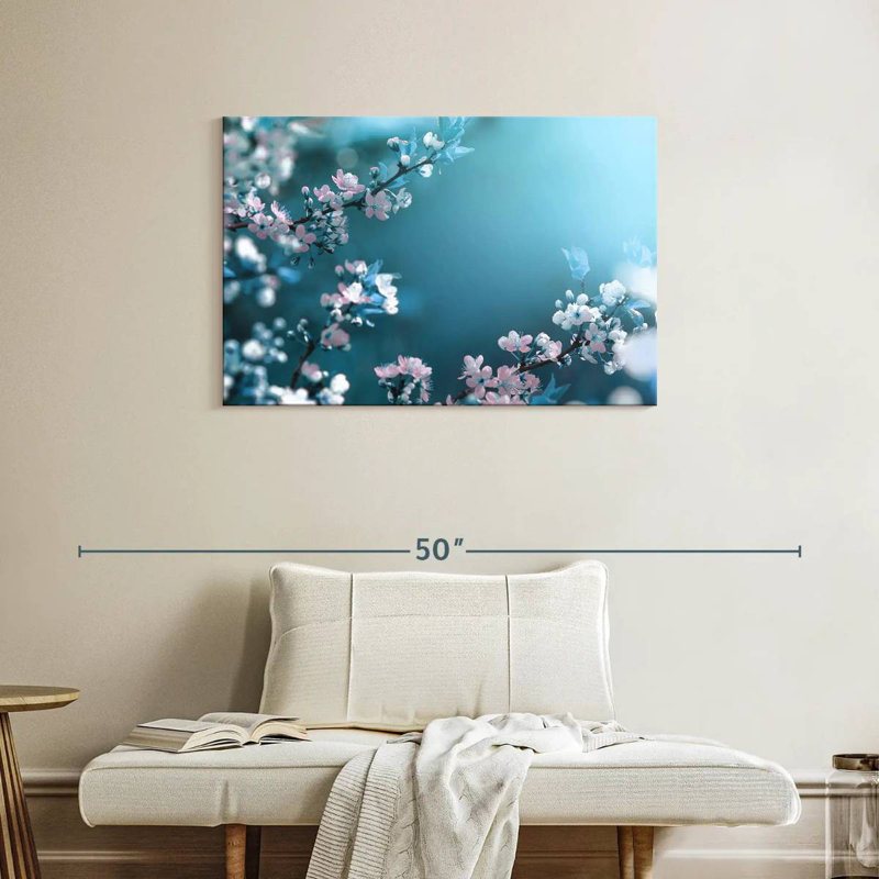 Harnek Delicate Spring Flowers, 24" H x 36" W