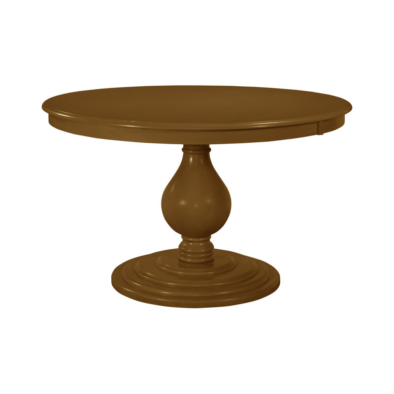 Douglas Round Solid Wood Dining Table, Havana, 48" W x 48" L
