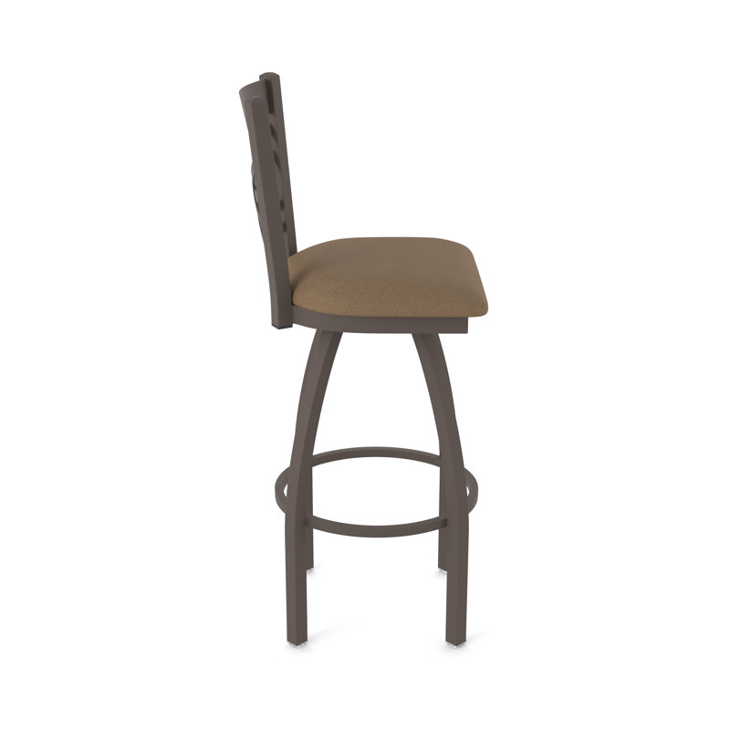 Tabouret pivotant 820 Catalina, Bronze, Vinyle - thatch chaume, Très grand (assise de 36 po de hauteur)