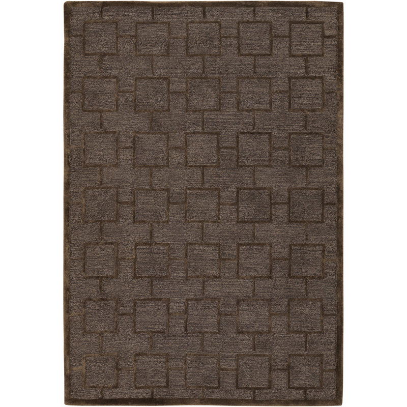 Tapis brun/brun clair Kumana, Rectangle 5 pi x 7 pi 6 po