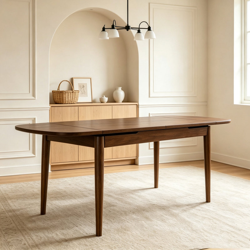 Solid Wood Extendable Dining Table – Expands for 4 to 10 People