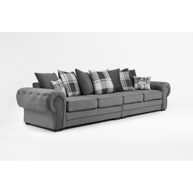 Elkland 4 Seater Sofa, Graphite