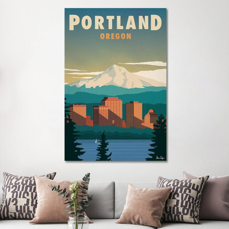 Portland - impression sur toile tendue, H 60 po x l 40po x P 1,5 po