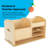 5 Compartment Manufactured Wood Cubby Bin