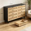 Armoire de rangement en rotin 6 tiroirs-129641040