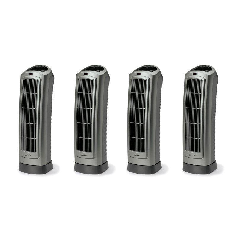 Lasko 1500 Watt 11000 BTU Electric Tower Space Heater with Adjustable Thermostat and with Digital Display