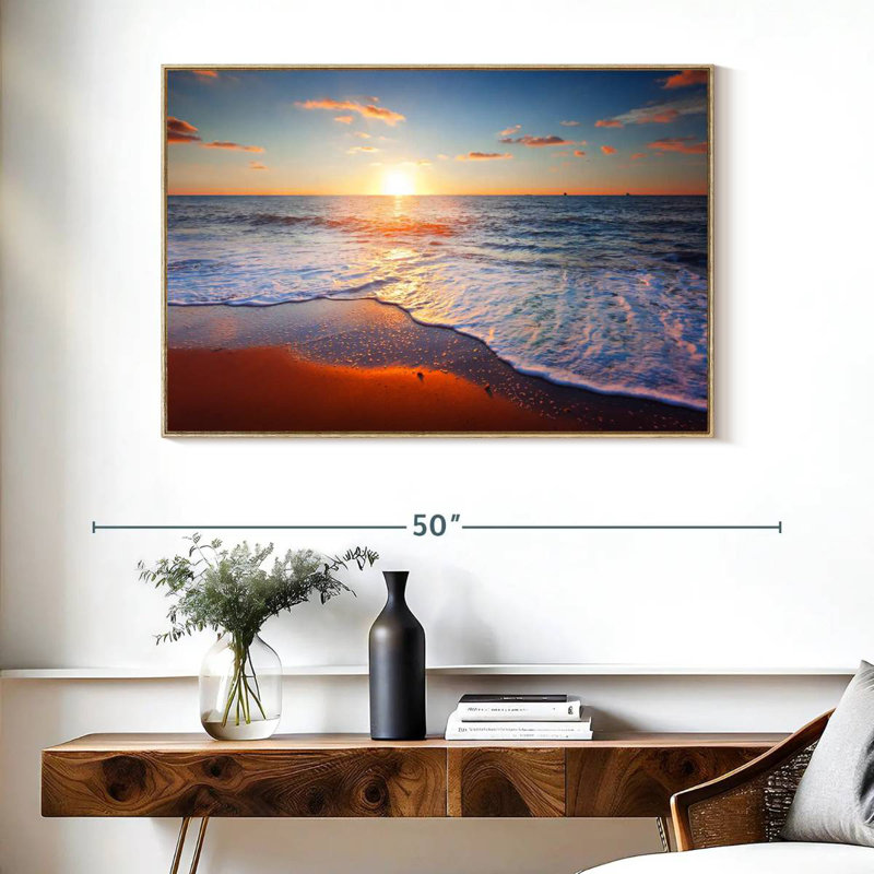 Siesta Maulik, Cadre flottant en bois naturel, 40 po x 27 po