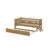 Twin Size Platform Bed With Trundle-1992686353