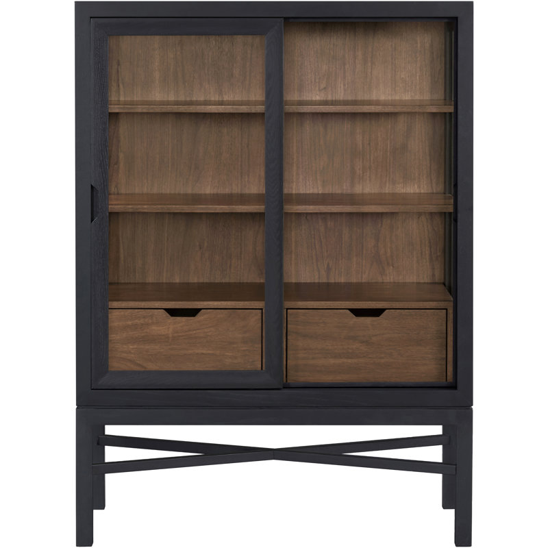 Becki Owens x Surya Marin Bookcase, (4 Shelves) 55"H x 40"W x 18"D