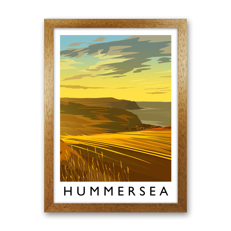 Hummesea Portrait 1 Piece Wall Art, 88cm H x 64cm W x 3cm D, Brown Framed