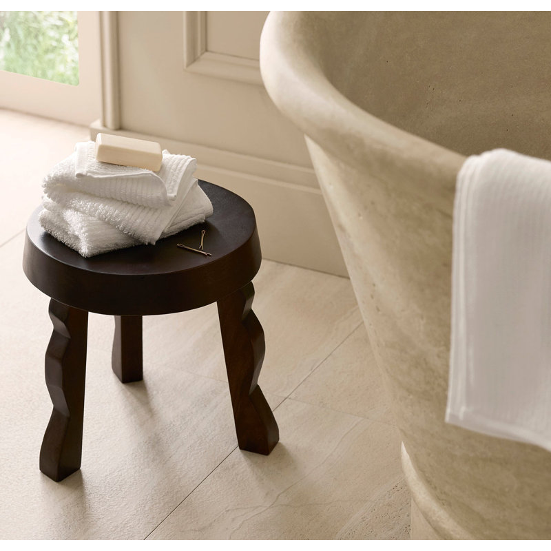 Turkish Ribbed Washcloth Set, White