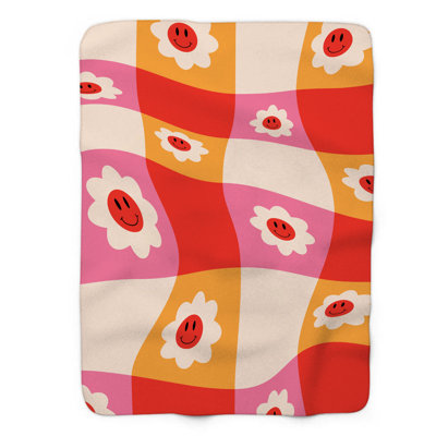 Abstract Love - Couverture sherpa de qualité supérieure 1 pièce
