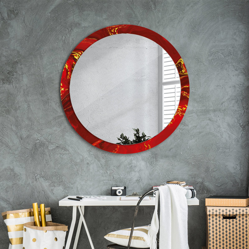 Huldar Glass Flat Wall Mirror