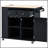 Kitchen Island with Power Outlet, Storage, and Drop Leaf in Rubber Wood for Efficient Organization-399927797