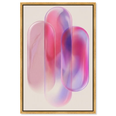 Pink Topaz Gradient Graphic Art Canvas