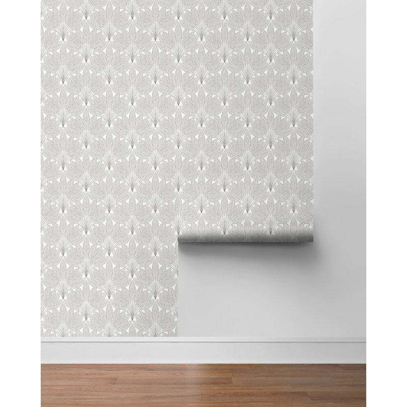 Rouleau de papier peint adhésif L 18 pi x l 27 po, Argent