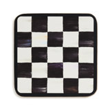 Courtly Checked Cork Back Coasters