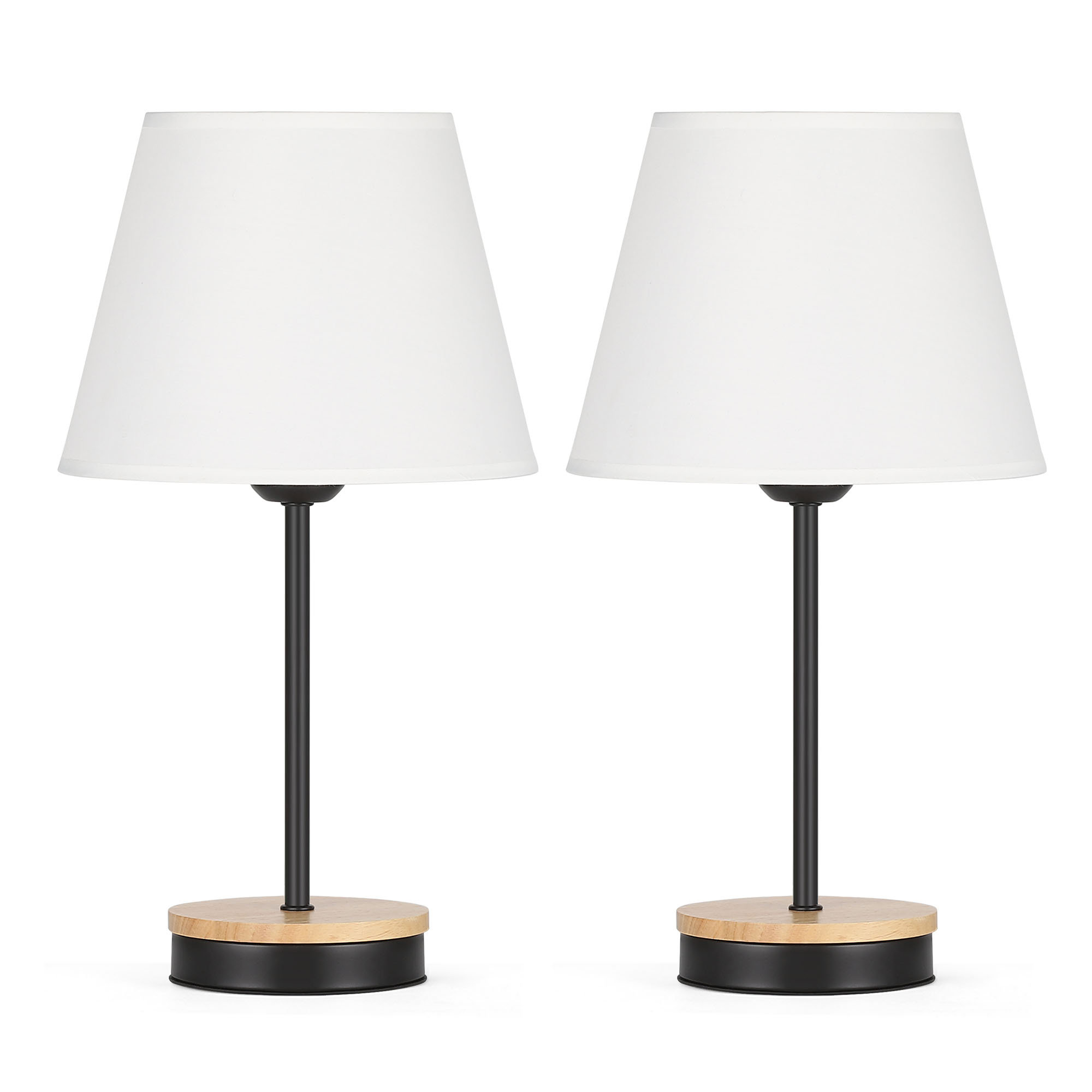 Tall white best sale bedside lamps