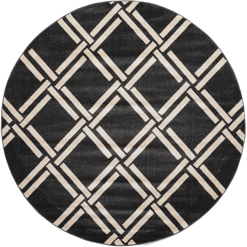 Cand Geometric Indoor Rug, Round 8'