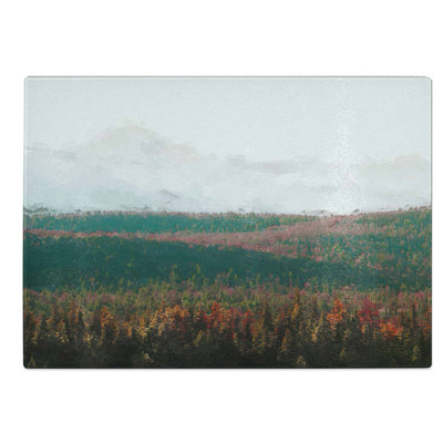 Glass Fir Tree Forest Abstract Art Chopping Board