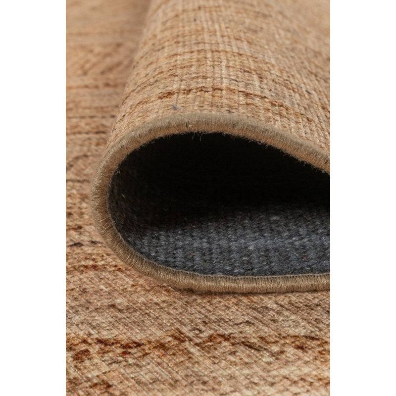 Tapis en chenille Heileman Brown, Tapis de couloir 2 pi 6 po x 7 pi 7 po
