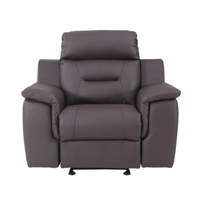 Fauteuil inclinable en cuir Global Brown
