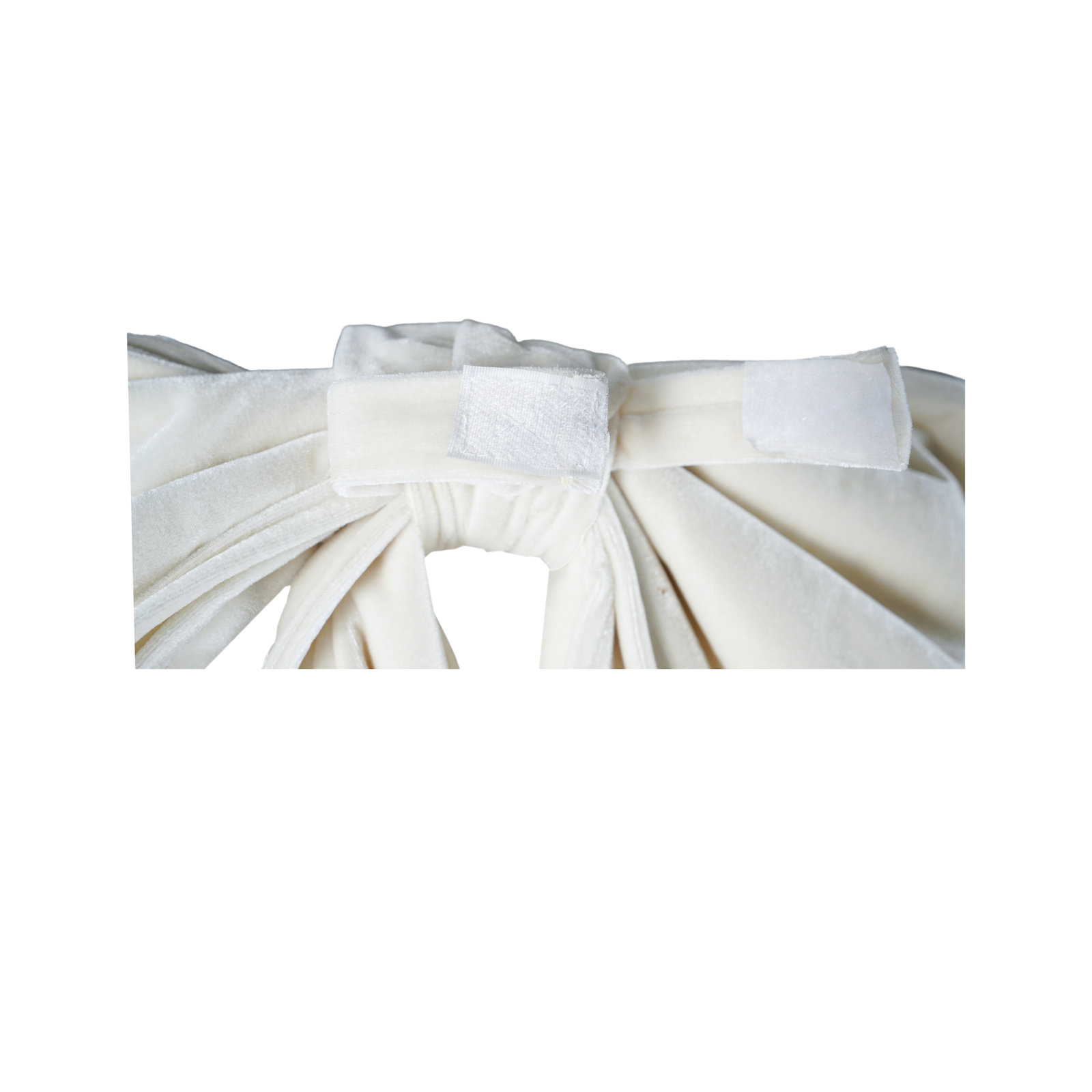 White Fabric Bow with Iron Frame Accent