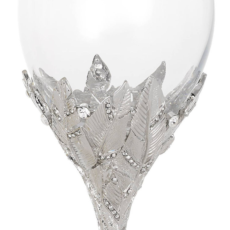 Preen Handmade Red Wine Glass, Silver