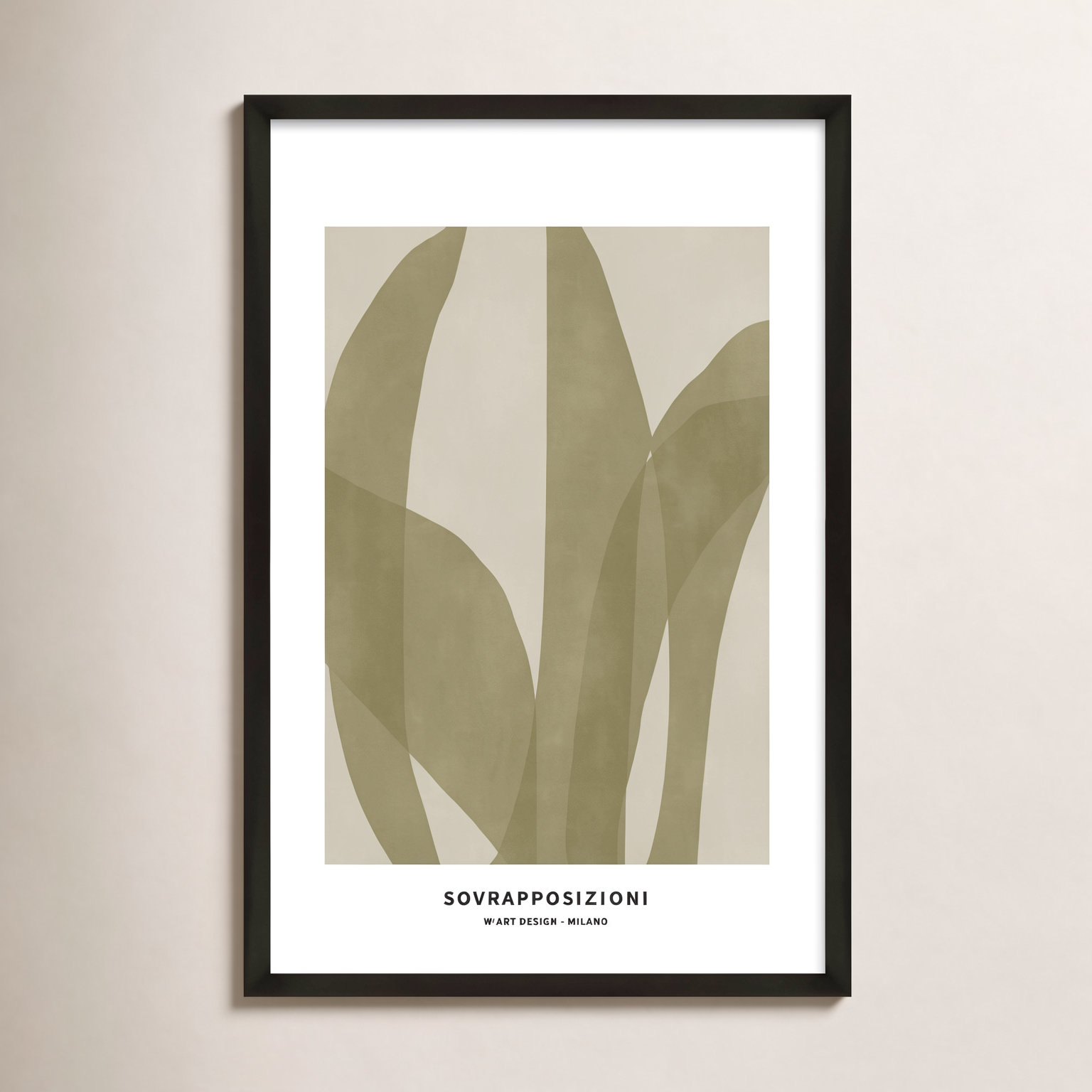 Zabini "Marine Flora 3" Print, Black, 25" H x 17.5" W x 1.25" D