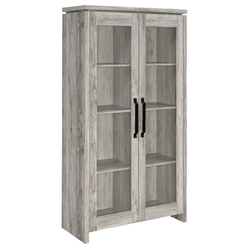 Armoire haute en bois d'ingénierie Myerson Grey Driftwood