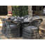 84'' Rectangular 6 - Person Outdoor Dining Set with Sunbrella Cushions