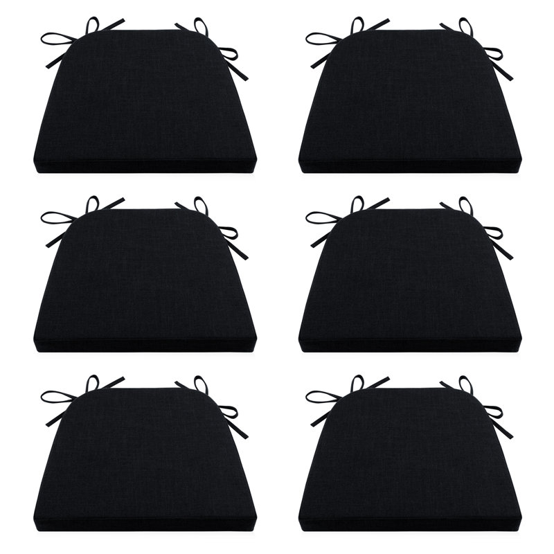 Outdoor 1.5'' Chair Pad, Black