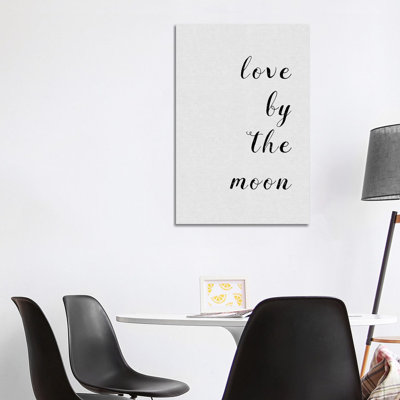 Love By The Moon - Wrapped Canvas Print