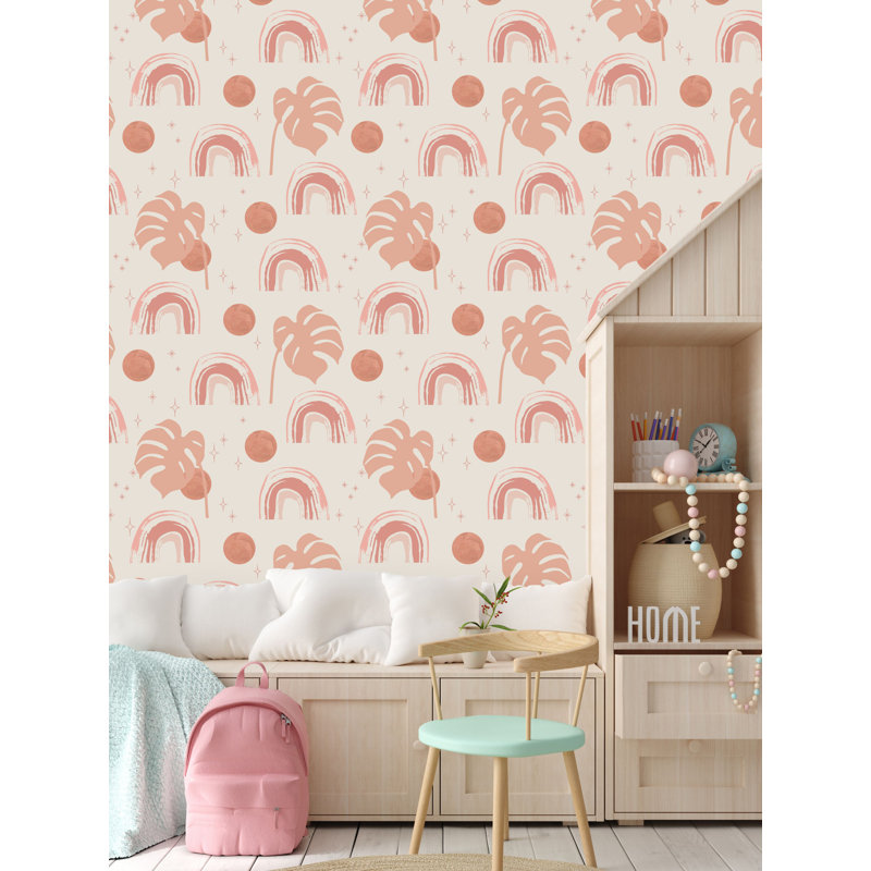 Panneau de papier peint Evert, L 10,4 po x l 25 po, Vinyle