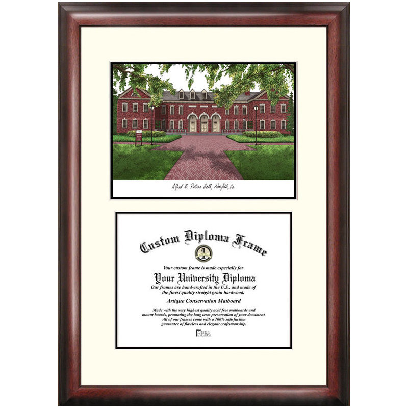 Evyonne Old Dominion Scholar Diploma Picture Frame