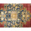 Hand Knotted Oriental Area Rug in Red And Blue