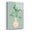  «Palm Chinoiserie 1 Pink Green V2» par Danhui Nai, art mural en verre acrylique, 16 po x 24 po