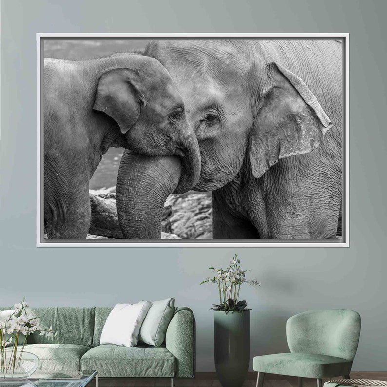 Print on Canvas, 50 cm H x 70 cm W, Framed Print without Mat, White