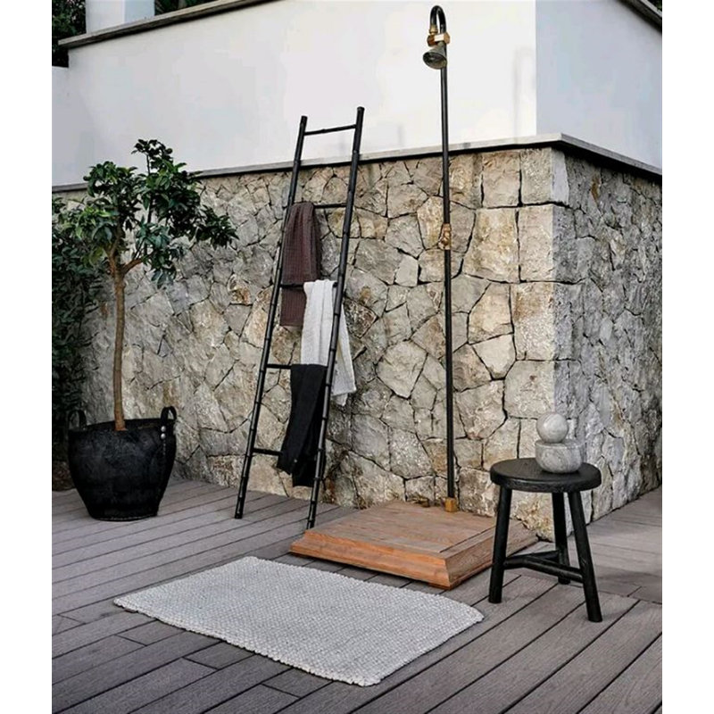 Solid + Manufactured Wood Accent Stool