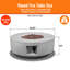 11“ H x 30" W Outdoor Propane Round Concrete Fire Pit Classic Table 50000BTU