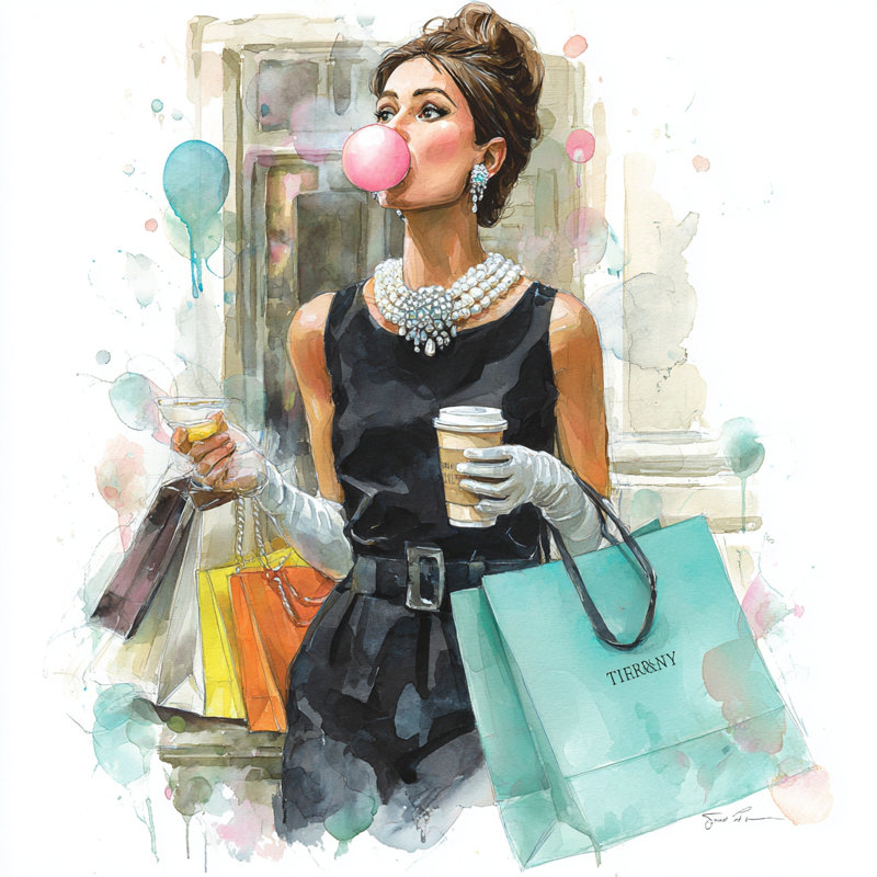 Art mural chic sur toile Chic Bubble Elegance