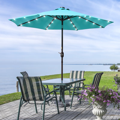 Parasol de terrasse solaire à DEL 9 pi Bevan
