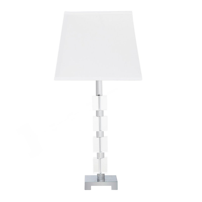 Lampe de table en cristal 25 "Wendi Glam