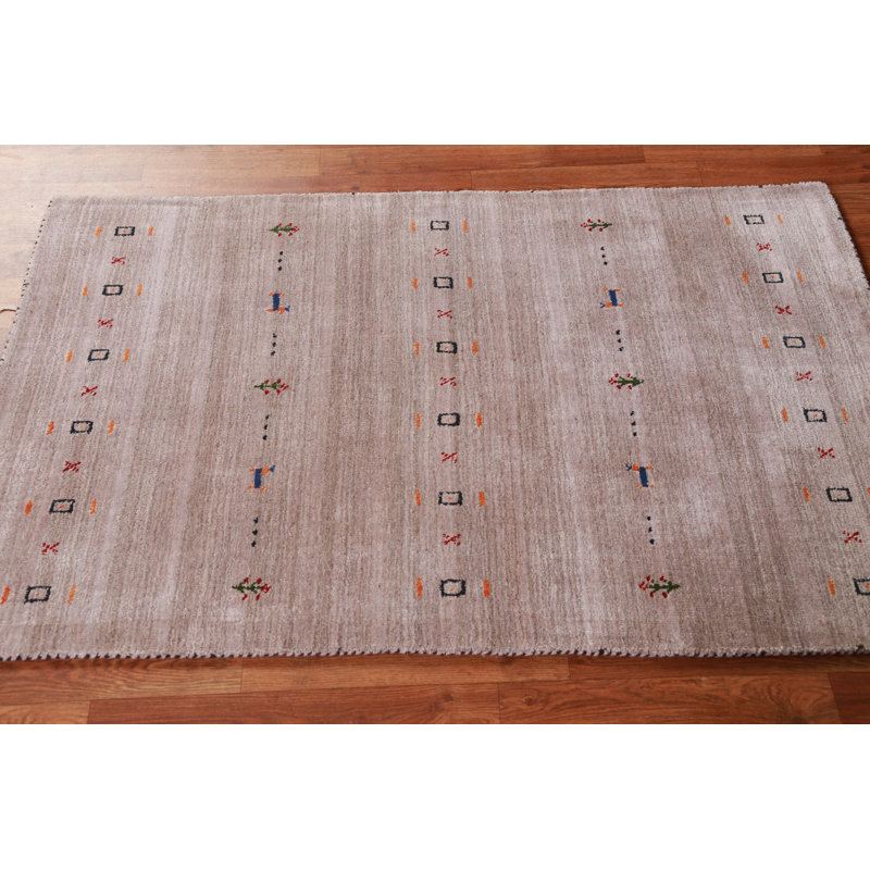 Handmade Gabbeh Indian Accent Rug 3x5