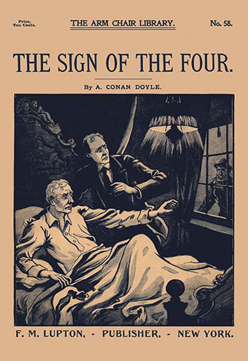 Signe de quatre #1 impression rétro rétro, H 66 po x l 44 po x P 1,5 po