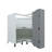 Radiance Ready to assemble Matte Gray 36 in. Lazy Susan Base Kitchen Cabinet (36 in. W x 24 in. D x 34.50 in. H)