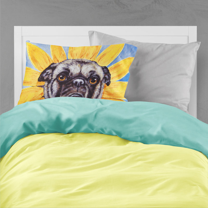  Taie d'oreiller Sunflower Pug