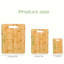 Non-Toxic Bamboo Set of 3 Chopping Boards