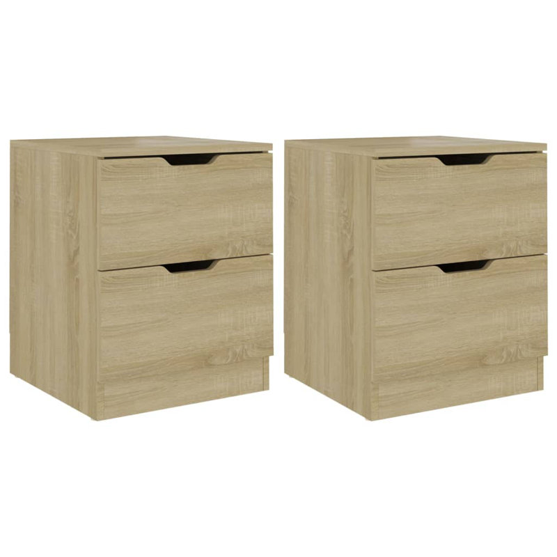 Side Table with Storage, Oak